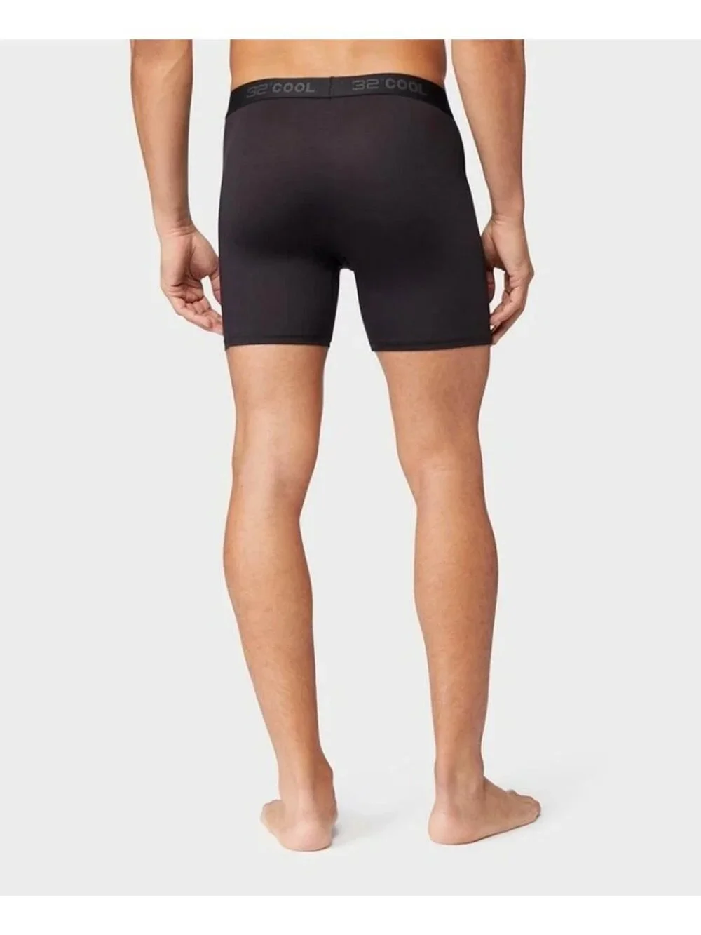 NWT 32 Degrees Cool Men's L 3-Pack Boxer Briefs Comfort Mesh Black C1386